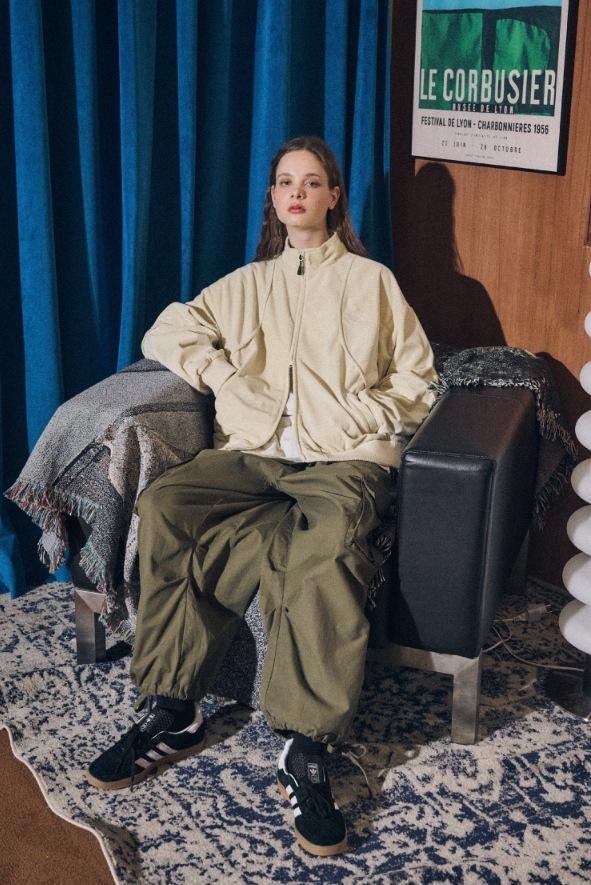【CPGN STUDIO】 Velvet Racing Track Jacket