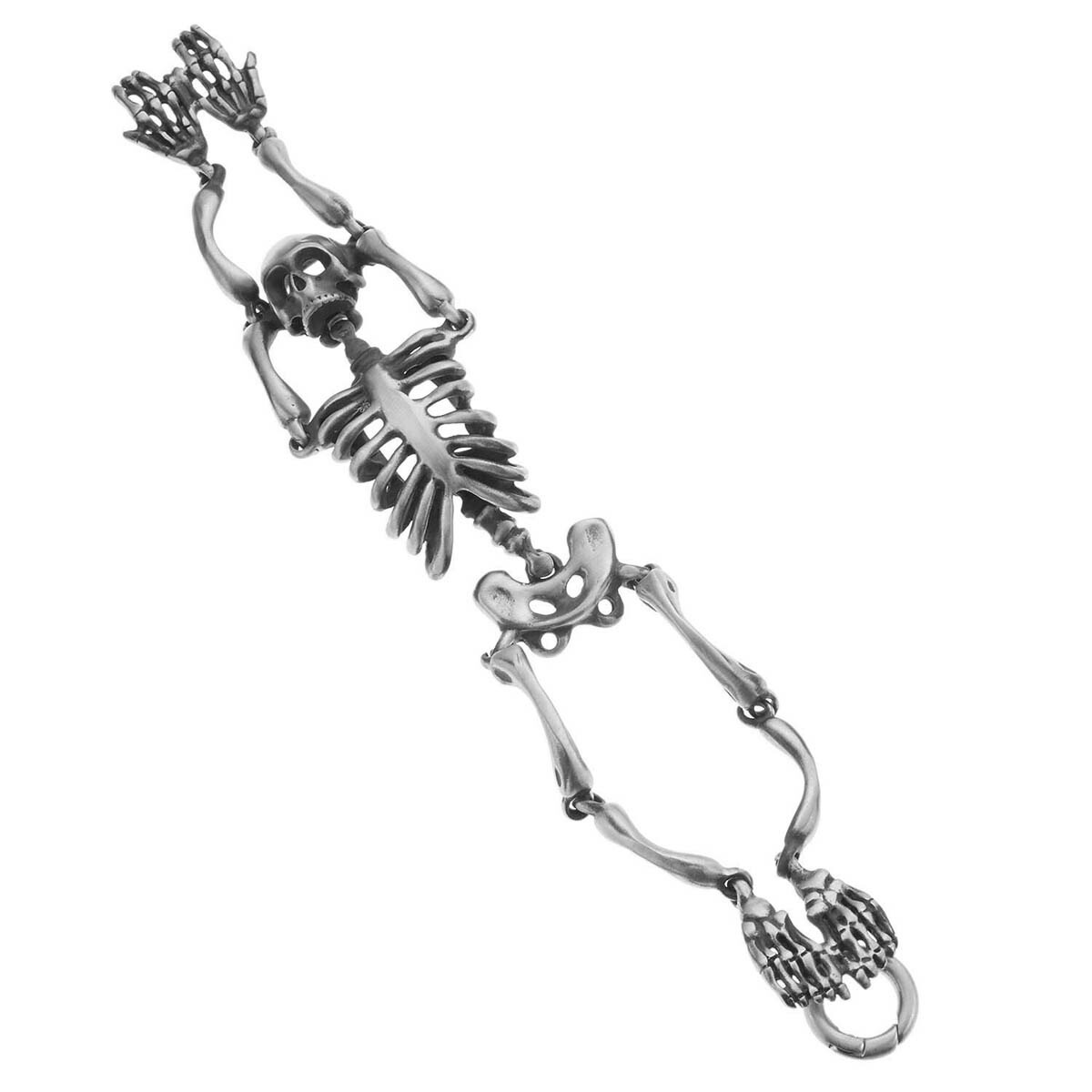 ブレスレット メンズ サージカルステンレス製 スカル ガイコツ スケルトン 骨 金属アレルギー対応 ブレスレット メンズ サージカルステンレス製 スカル ガイコツ スケルトン 骨 金属アレルギー対応