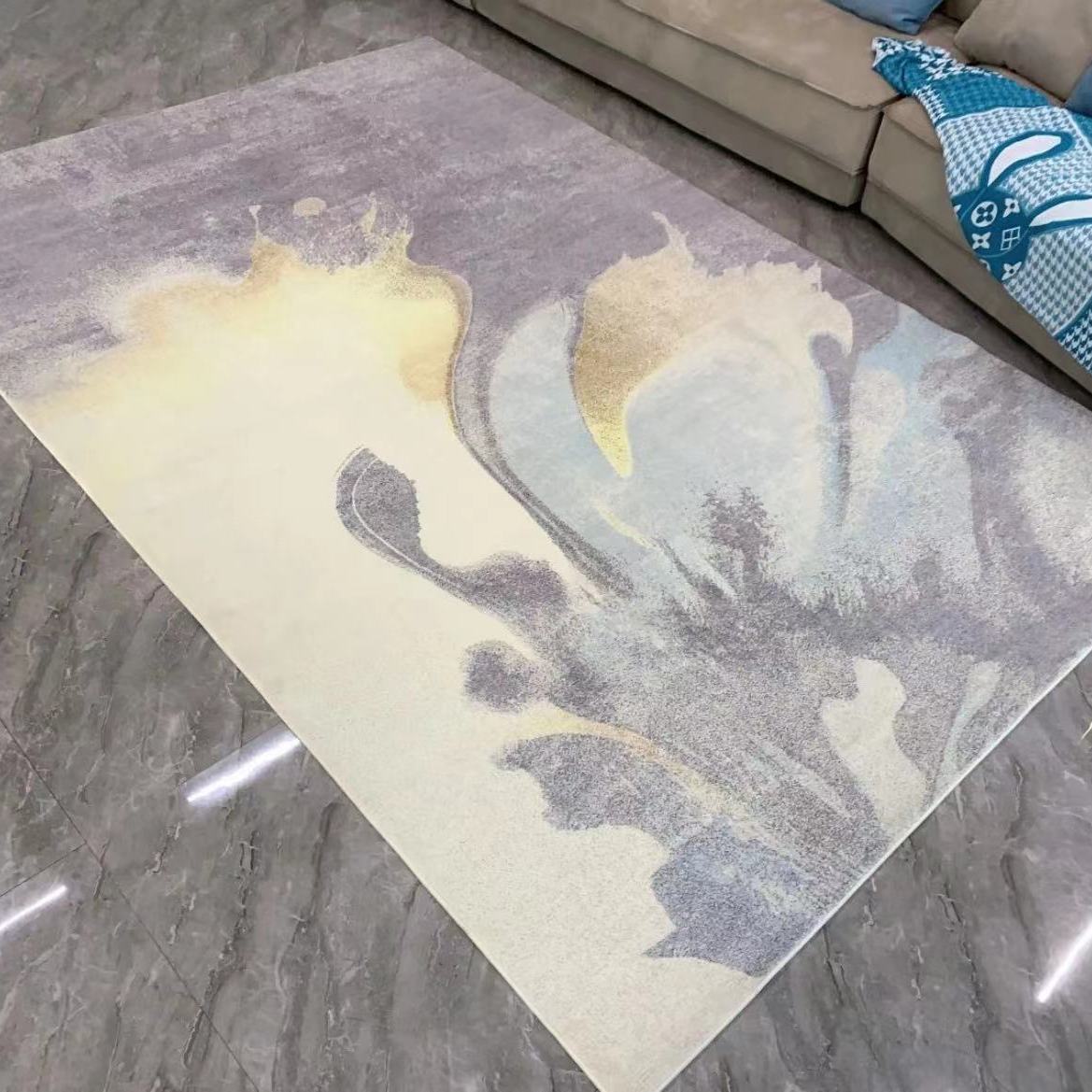 感 イミテーション カシミヤ ローテーブル ソファー 絨毯 シンプル 風 オシャレ 寝室 カーペット