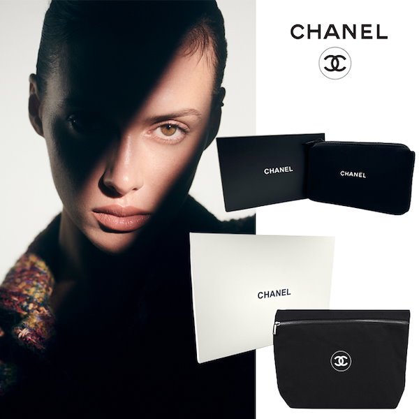 Qoo10] CHANEL コスメ ポーチ 化粧品 小物入れ コスメ