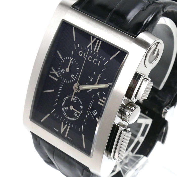 GUCCI グッチ Gメトロ クロノグラフ 腕時計 電池式 YA086307/8600M メンズ 中古