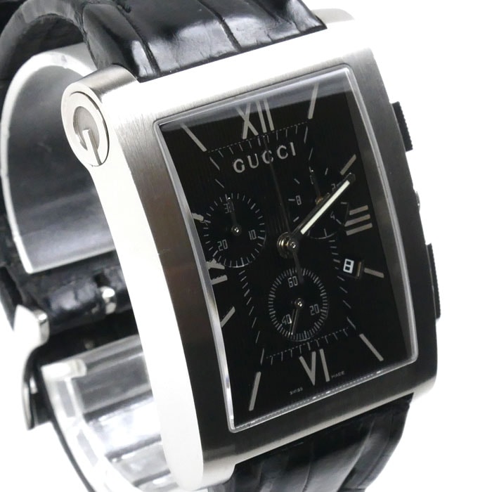 GUCCI グッチ Gメトロ クロノグラフ 腕時計 電池式 YA086307/8600M メンズ 中古
