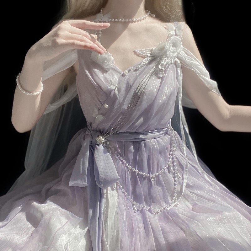 正規品デザイン神女臨世cos要素ワンピース仙気改良cos服ロリータ 正規品デザイン神女臨世cos要素ワンピース仙気改良cos服ロリータ