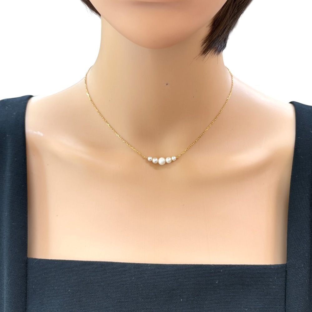 ミキモト MIKIMOTO ベビーパール 4.5mm ピンブローチ あこや真珠 K14YG ミキモト MIKIMOTO ベビーパール 4.5mm ピンブローチ あこや真珠 K14YG