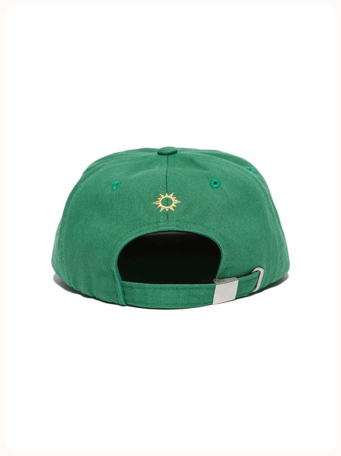 HELLO SUNRISE Washed HS Arch Logo 6Panel Cap Green キャップ