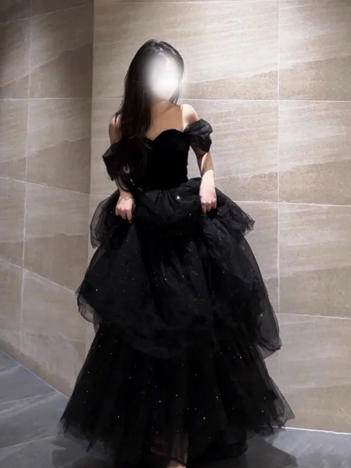 パーティードレス イブニングドレス2024新しいワンショルダーシニアセンス成人式卒業式パフォーマンス女性