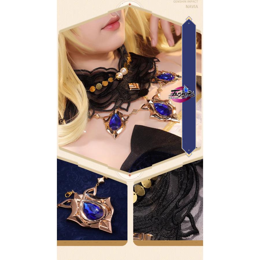 三分妄想 原神 コスプレ ナヴィア 衣装 ウィッグ 靴 傘 サングラス 追加可 三分妄想 原神 コスプレ ナヴィア 衣装 ウィッグ 靴 傘 サングラス 追加可