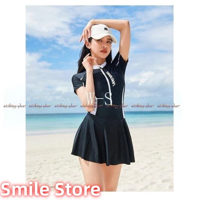 レディーススポーツ水着オールインワン競泳水着練習水着スイミングフィットネス水着女性体型カバーブラックダークブルー-2L大きサイズ