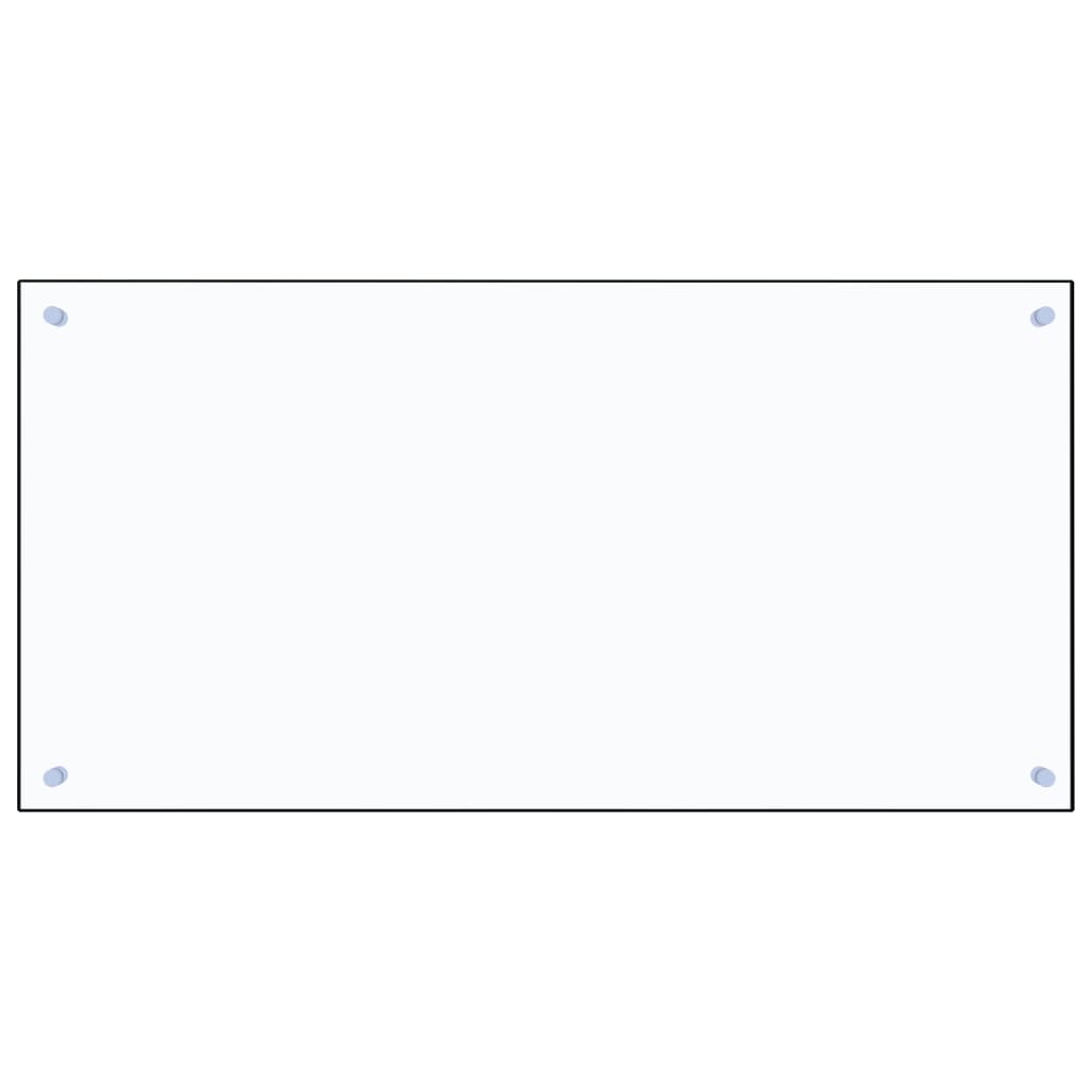 キッチン用 汚れ防止板 透明 100x50cm 強化ガラス製 キッチン用 汚れ防止板 透明 100x50cm 強化ガラス製