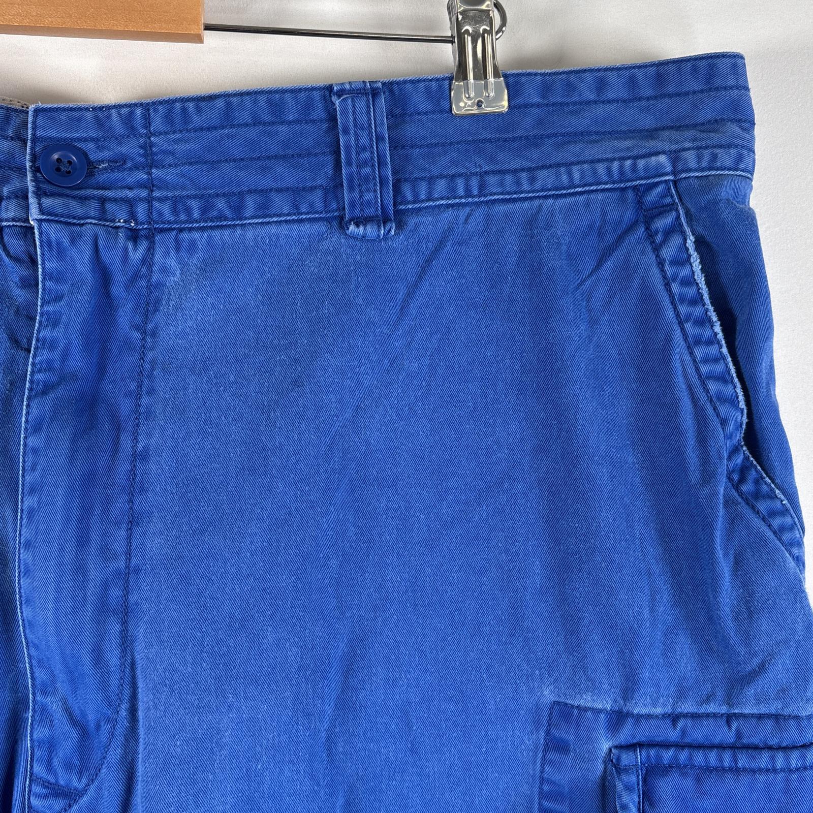 古着 ショートパンツ カーゴパンツ 大きいサイズ サイドポケット カーゴショーツ ワンポイントロゴ w46B ブルー メンズ 古着 ショートパンツ カーゴパンツ 大きいサイズ サイドポケット カーゴショーツ ワンポイントロゴ w46B ブルー メンズ