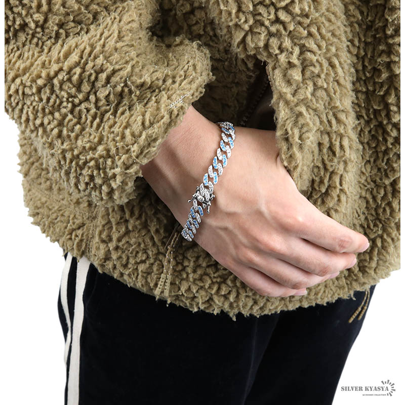 喜平 パヴェブレスレット [b355-mix]