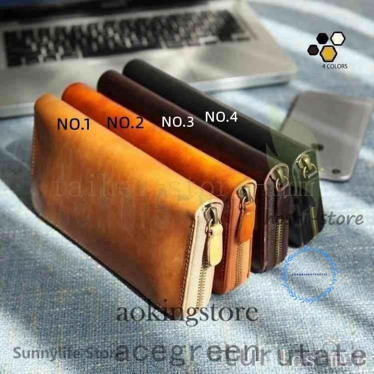 【本日のセール】新品多機能栃木レザー長財布ヌメ革本革レザーメンズ財布大容量ロングウォレットラウンドファスナー長財布LLQB0002 【本日のセール】新品多機能栃木レザー長財布ヌメ革本革レザーメンズ財布大容量ロングウォレットラウンドファスナー長財布LLQB0002