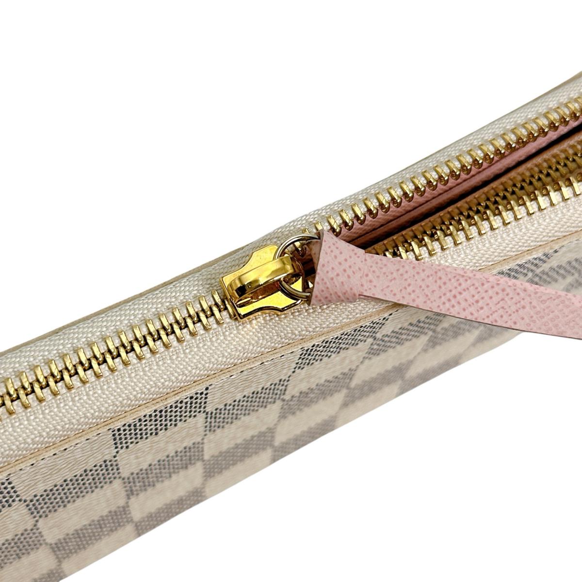 N61264 ラウンドファスナー ダミエアズール ポルトフォイユクレマンス ローズバレリーヌ N61264 ラウンドファスナー ダミエアズール ポルトフォイユクレマンス ローズバレリーヌ