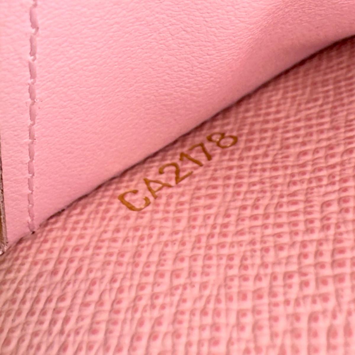 N61264 ラウンドファスナー ダミエアズール ポルトフォイユクレマンス ローズバレリーヌ N61264 ラウンドファスナー ダミエアズール ポルトフォイユクレマンス ローズバレリーヌ