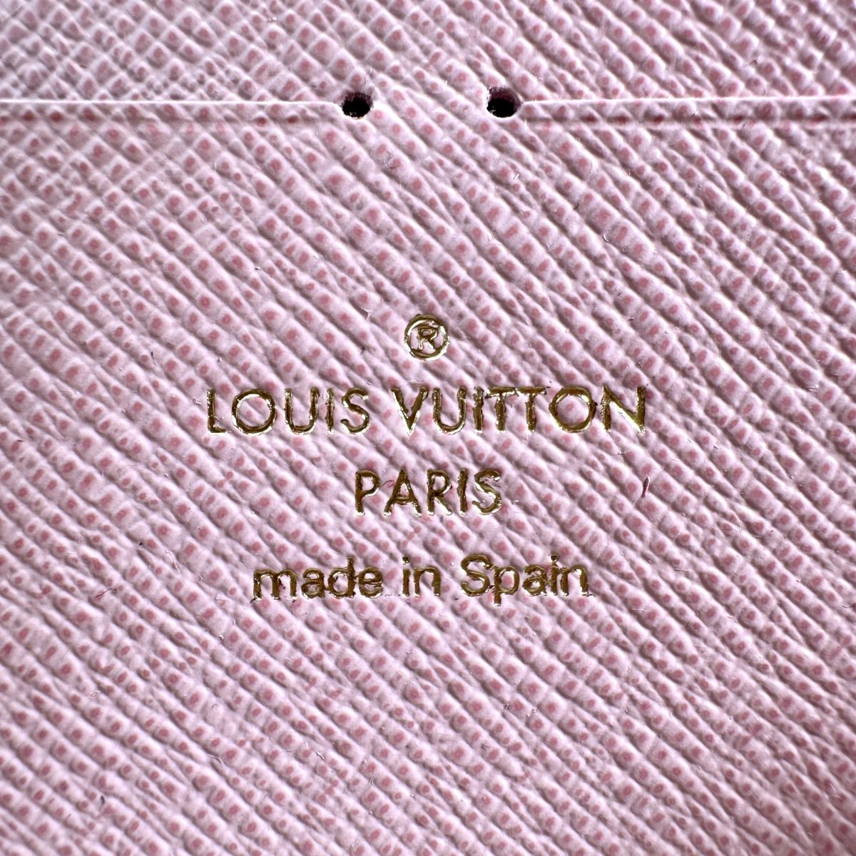 N61264 ラウンドファスナー ダミエアズール ポルトフォイユクレマンス ローズバレリーヌ N61264 ラウンドファスナー ダミエアズール ポルトフォイユクレマンス ローズバレリーヌ