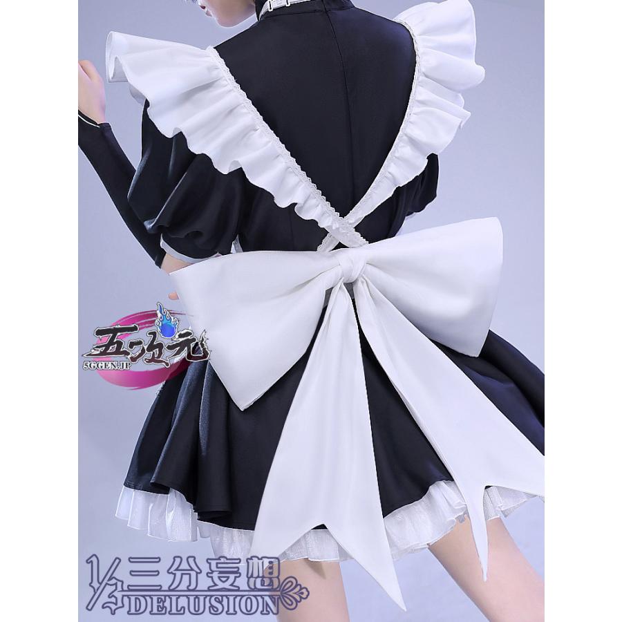 「新品・即納可能」 三分妄想　原神　コスプレ　散兵　スカラマシュ　メイド服　衣装　ins大人気 ウィッグ　髙!品!質_5