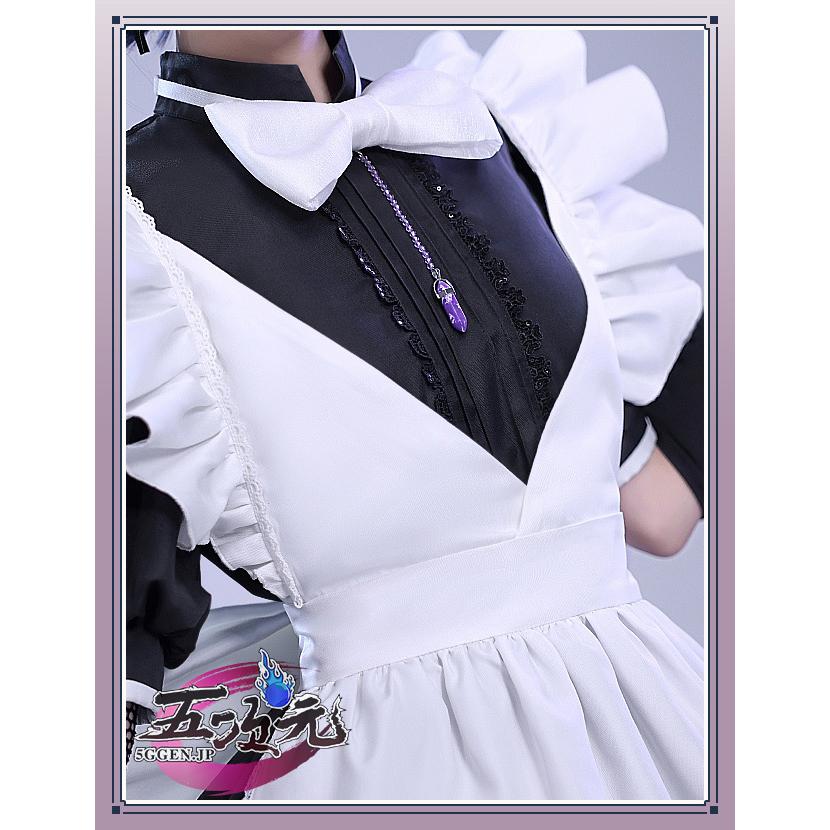 「新品・即納可能」 三分妄想　原神　コスプレ　散兵　スカラマシュ　メイド服　衣装　ins大人気 ウィッグ　髙!品!質_6