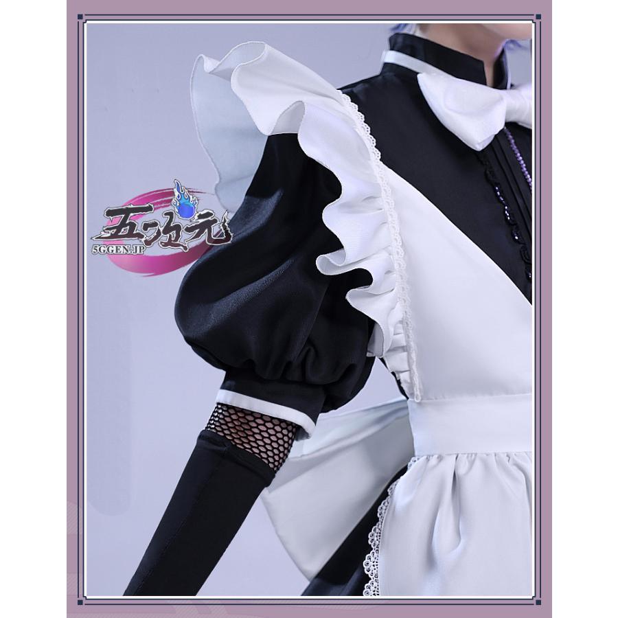 「新品・即納可能」 三分妄想　原神　コスプレ　散兵　スカラマシュ　メイド服　衣装　ins大人気 ウィッグ　髙!品!質_7