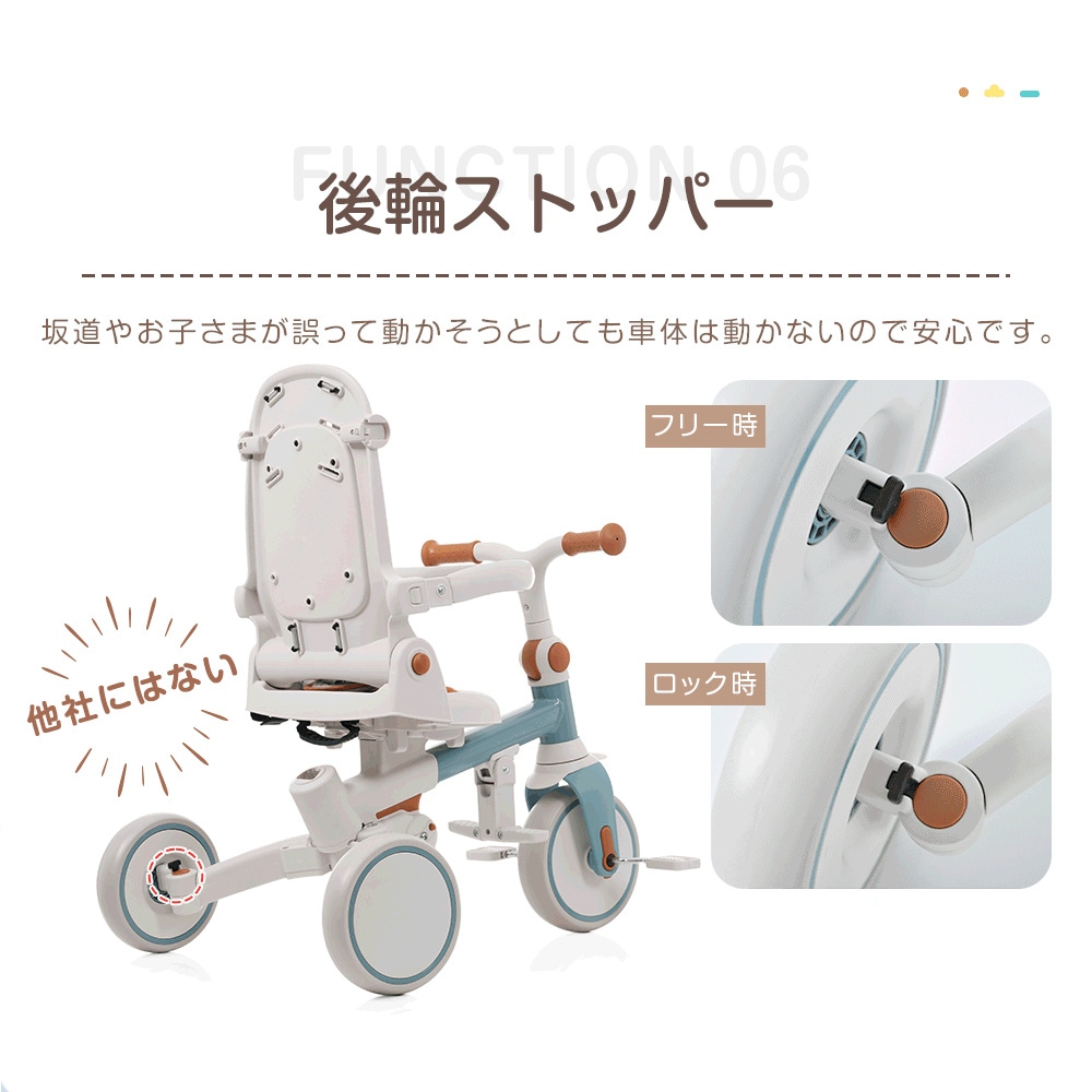 【国内発送】A 2046三輪車 子供用三輪車 折りたたみ 手押し かじとり 7in1 7WAY 1歳 2歳 3歳 ランニングバイク 座面回転 自転車 おもちゃ 乗用玩具 幼児用 キッズバイク おしゃれ_9