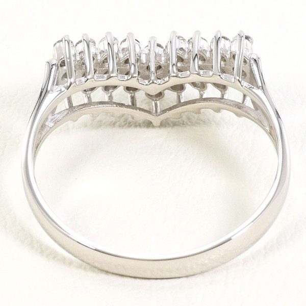 PT900 プラチナ リング 13号 ダイヤ 0.35 中古 PT900 プラチナ リング 13号 ダイヤ 0.35 中古