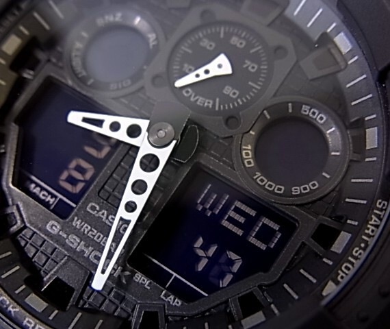 アナデジ メンズ腕時計 ブラック GA-100-1A1 海外モデル
