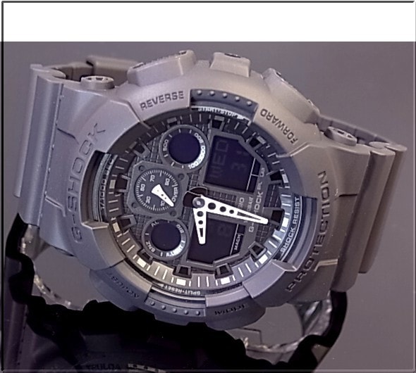 アナデジ メンズ腕時計 ブラック GA-100-1A1 海外モデル