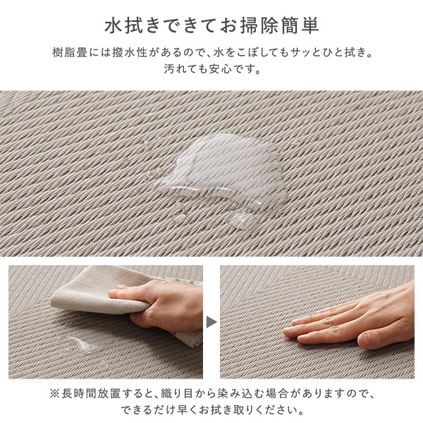[6枚セット] い草風 置き畳 約幅82x奥行82x高さ2.5cm ライトグリーン 市松模様 軽量 滑り止めシート付 傷防止 水拭きできる_7