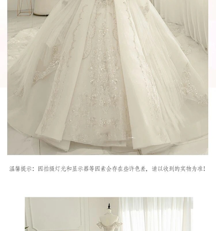 ワンショルダーウェディングドレス2025花嫁重工業ラージテールホワイト主糸 ワンショルダーウェディングドレス2025花嫁重工業ラージテールホワイト主糸