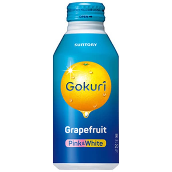 Gokuri ゴクリ グレープフルーツ 果汁入り 400ml ボトル缶 72本入り