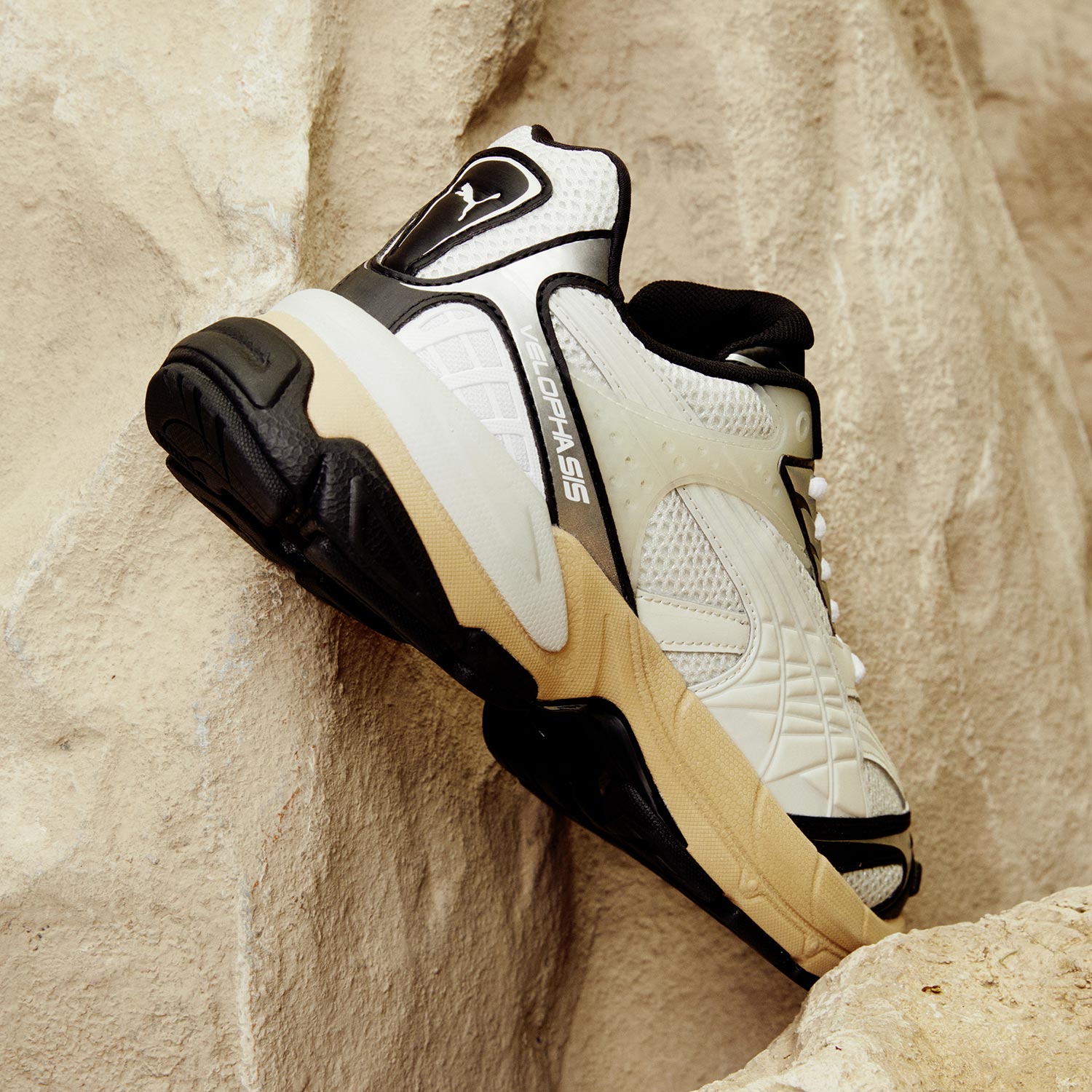 スニーカー ベロファシス テクニック メンズ グレー 390932-06 スニーカー ベロファシス テクニック メンズ グレー 390932-06