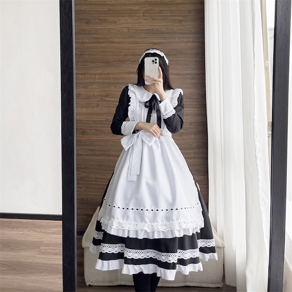 テーラーメイド　スカート　早い者勝ち‼️ Qoo10] 早い者勝ち メイド ロングスカート コス