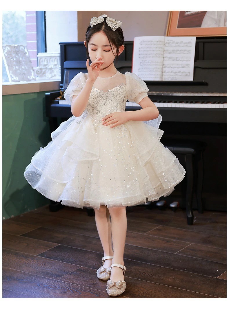 子供ドレス 女の子 ピアノ 発表会 レースドレス プリンセスドレス 結婚式 ワンピース 子供 ドレス キッズ ワンピース お姫様 七五三 ジュニア フォーマル 子ども ショートドレス