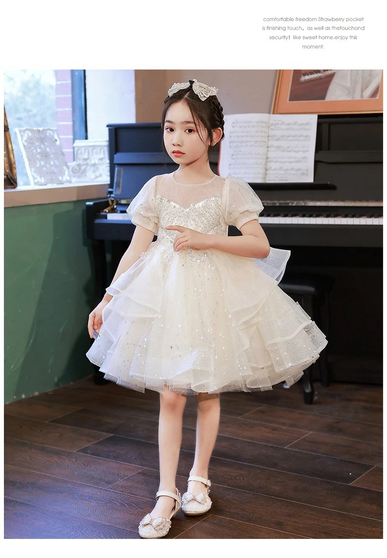 子供ドレス 女の子 ピアノ 発表会 レースドレス プリンセスドレス 結婚式 ワンピース 子供 ドレス キッズ ワンピース お姫様 七五三 ジュニア フォーマル 子ども ショートドレス