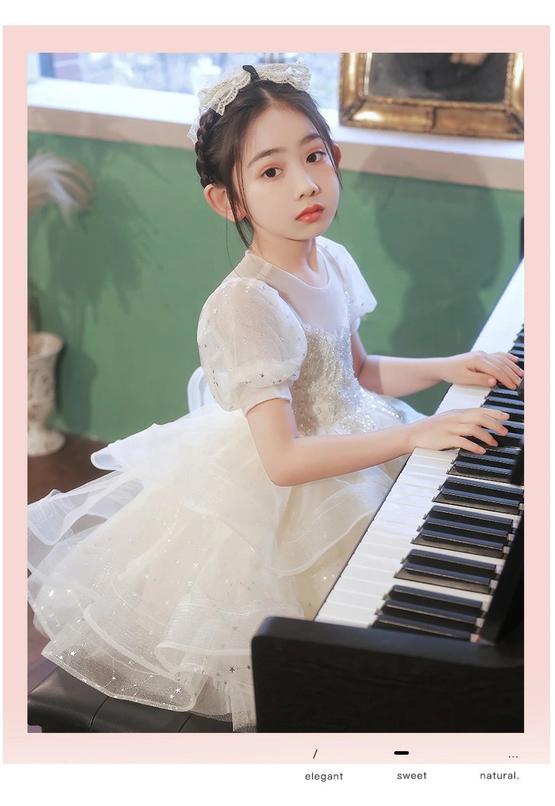 子供ドレス 女の子 ピアノ 発表会 レースドレス プリンセスドレス 結婚式 ワンピース 子供 ドレス キッズ ワンピース お姫様 七五三 ジュニア フォーマル 子ども ショートドレス