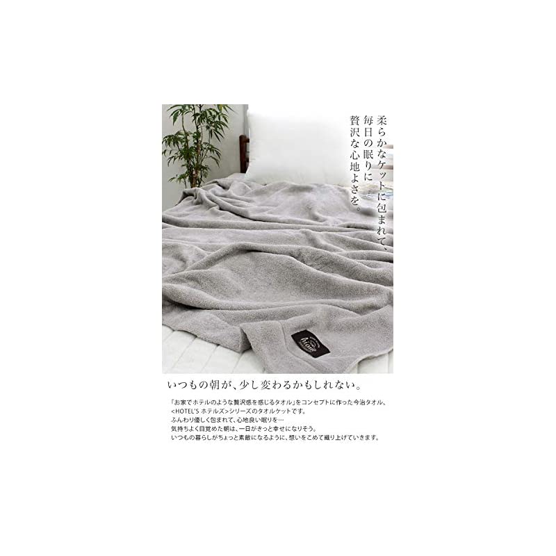 今治タオル タオルケット HOTELS ホテルズ シングル シルバーグレイ 日本製
