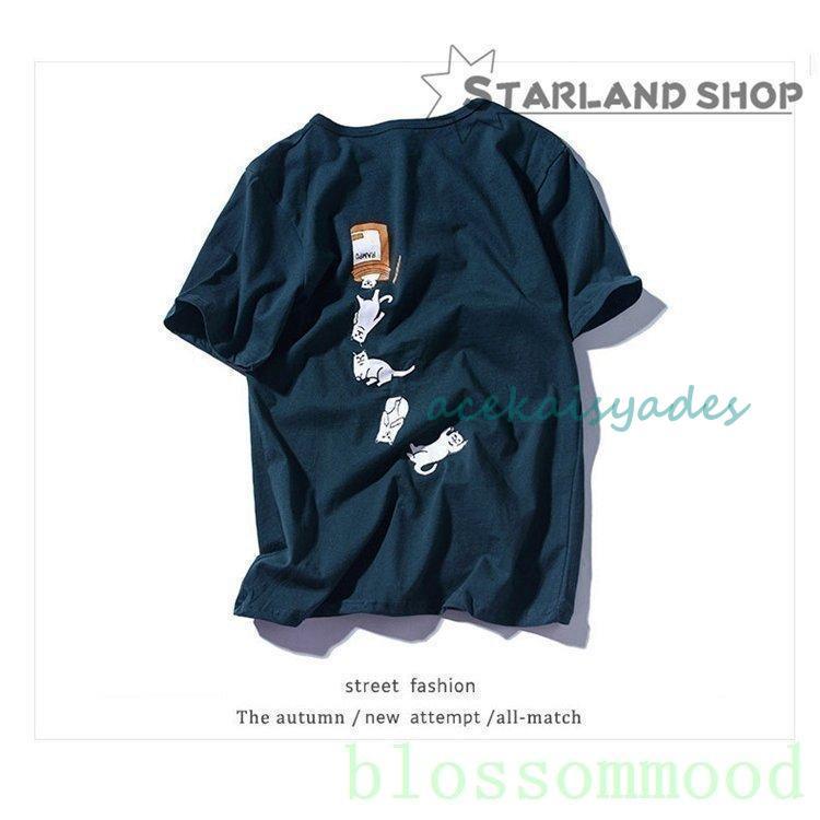 【2025新作SALE】カットソーレディースメンズロンティー半袖夏tシャツ綿100%猫柄カジュアル2025春夏 【2025新作SALE】カットソーレディースメンズロンティー半袖夏tシャツ綿100%猫柄カジュアル2025春夏