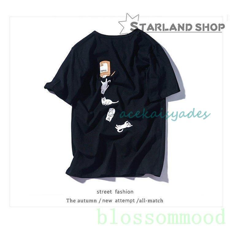 【2025新作SALE】カットソーレディースメンズロンティー半袖夏tシャツ綿100%猫柄カジュアル2025春夏 【2025新作SALE】カットソーレディースメンズロンティー半袖夏tシャツ綿100%猫柄カジュアル2025春夏