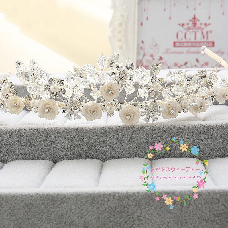 ティアラ クラウン ネックレス ピアス/イヤリング 3点セット 結婚式 髪飾り 花嫁 パーティー 披