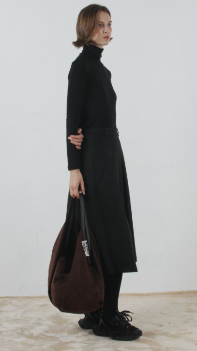 ★masmarulez★ Wing Suede Bag Chocolate Brown MASMARULEZ】 Wing suede bag _ Choco Brown ショルダーバッグ