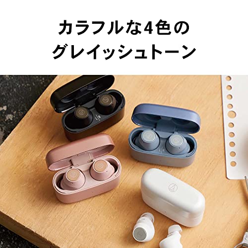 オーディオテクニカ ATH-CKS30TW BK ワイヤレスイヤホン bluetooth 【完全ワイヤレスイヤホン / 重低音 / IP55 防水防塵規格 / マルチポイント対応 / 小型軽量 / 最