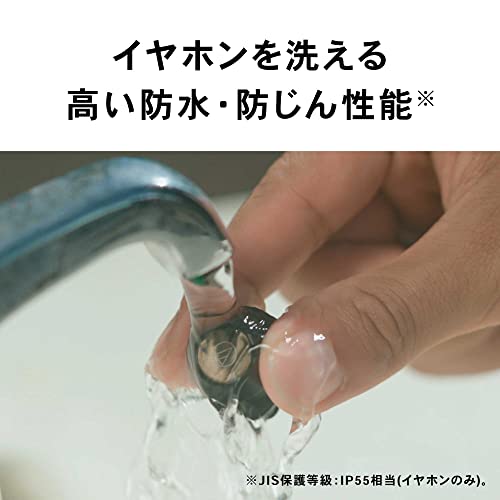 オーディオテクニカ ATH-CKS30TW BK ワイヤレスイヤホン bluetooth 【完全ワイヤレスイヤホン / 重低音 / IP55 防水防塵規格 / マルチポイント対応 / 小型軽量 / 最