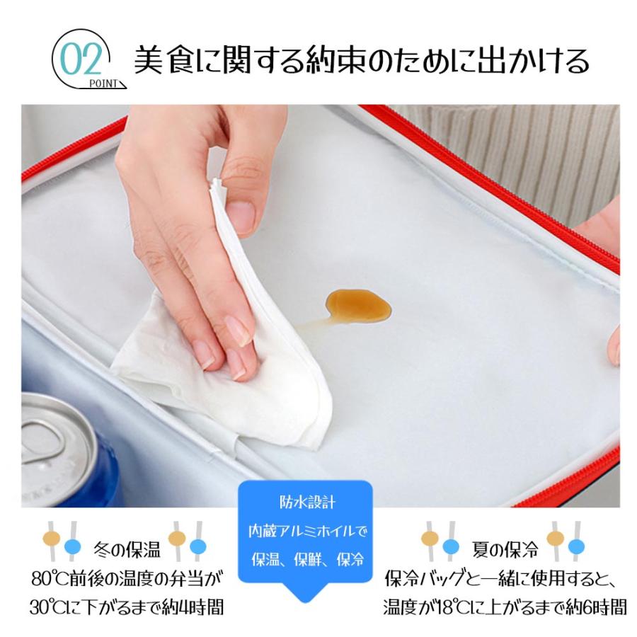 保冷バッグ 保温バッグ ランチバッグ クーラーバッグ ポケット付き お弁当 大容量 防水 手提げ 肩掛け アウトドア 野外 ピクニック キャンプ