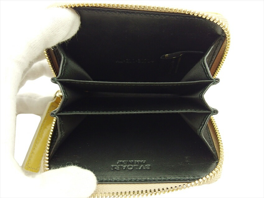 コインケース 小銭入れ レディース メンズ ソティリオブルガリ ゴールド 中古