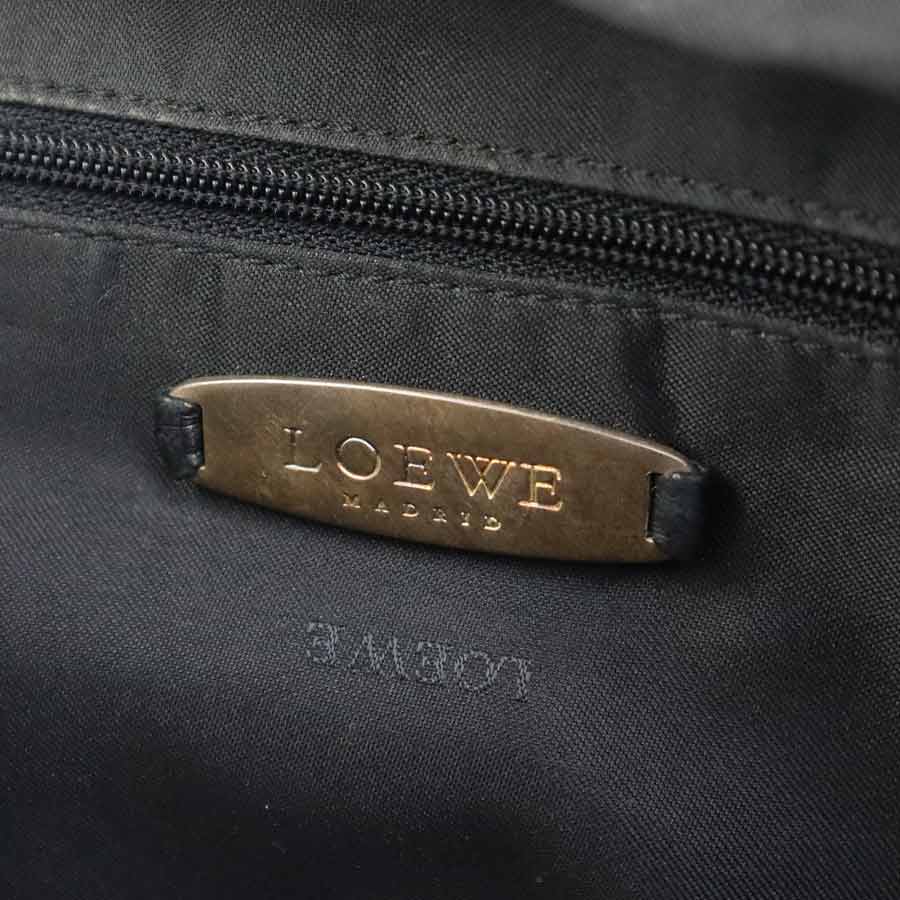 ロエベ LOEWE ハンドバッグ ショルダーバッグ アナグラム レザー ブラック シルバー レディース e59772n ロエベ LOEWE ハンドバッグ ショルダーバッグ アナグラム レザー ブラック シルバー レディース e59772n