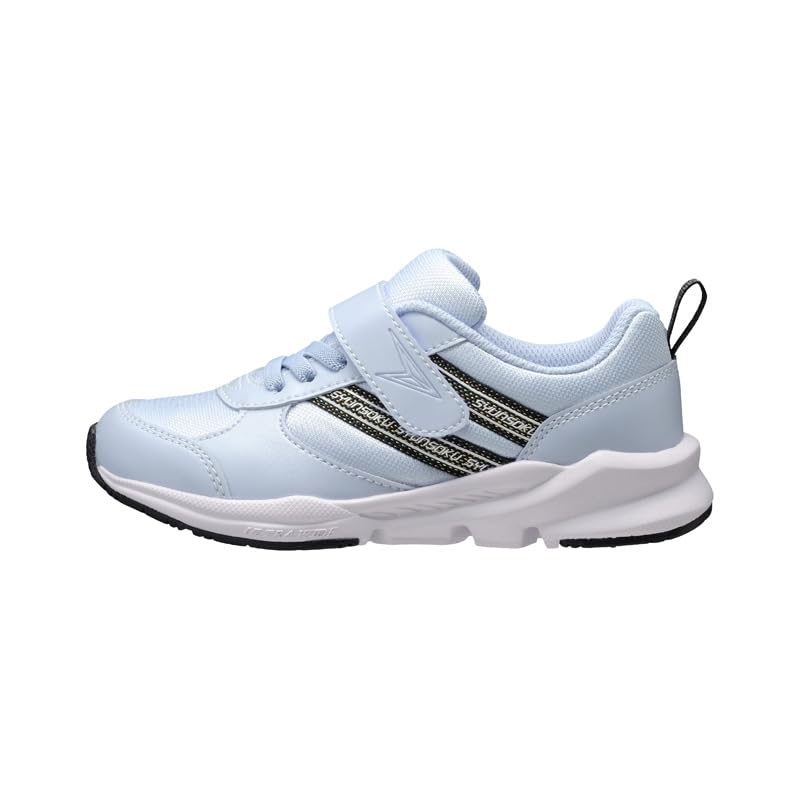 シュンソク19.5cm スニーカー キッズ 女の子 通学靴 軽量  サックス シュンソク19.5cm スニーカー キッズ 女の子 通学靴 軽量 サックス