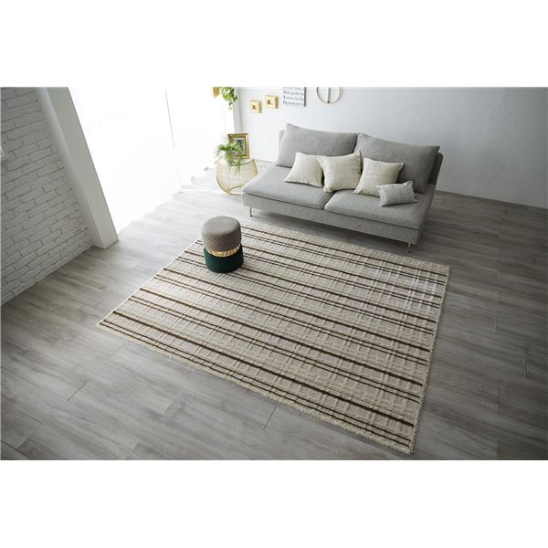 スミノエ アレルブロック ラグ ミロワール 約幅190x長さ190cm アイボリー 日本製 スミノエ アレルブロック ラグ ミロワール 約幅190x長さ190cm アイボリー 日本製