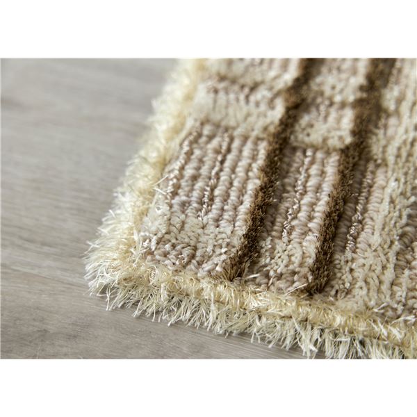 スミノエ アレルブロック ラグ ミロワール 約幅190x長さ190cm アイボリー 日本製 スミノエ アレルブロック ラグ ミロワール 約幅190x長さ190cm アイボリー 日本製