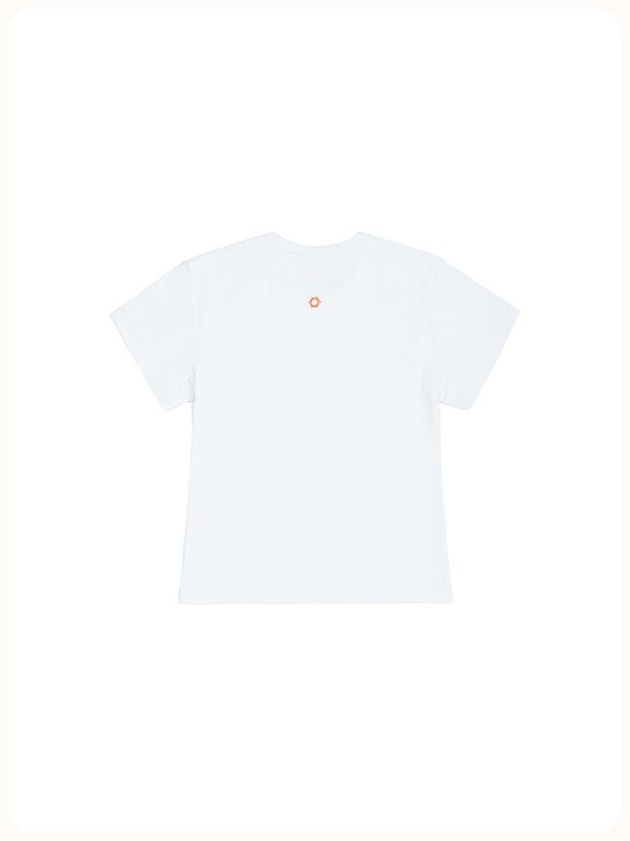 Tシャツ・カットソー [HELLO SUNRISE] HS Arch Logo Baby Tee HELLO SUNRISE] HS Arch Logo Baby Tee