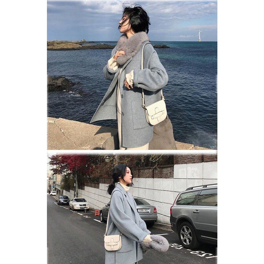 ラシャコート レディース ダブルブレスト 厚手 ラシャジャケット ロング丈コート 秋冬 カジュアル スプリングコート 着痩せ アウター