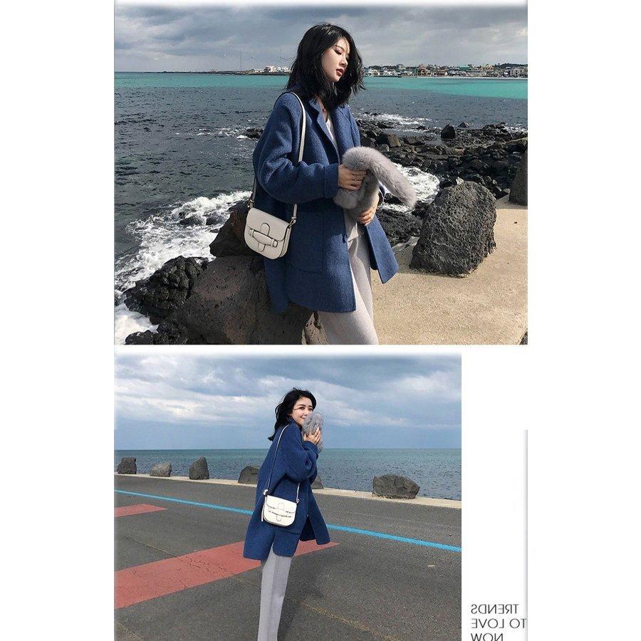 ラシャコート レディース ダブルブレスト 厚手 ラシャジャケット ロング丈コート 秋冬 カジュアル スプリングコート 着痩せ アウター